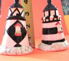 vntg "lighthouse" salt Pepper Shakers 1980