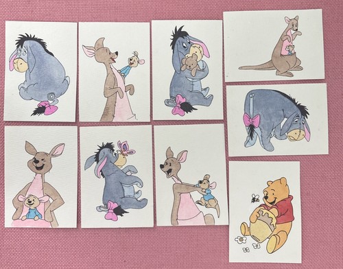 PICK ONE!  Original Art ACEO Painting Winnie The Pooh Eeyore Kanga Roo Kangaroo
