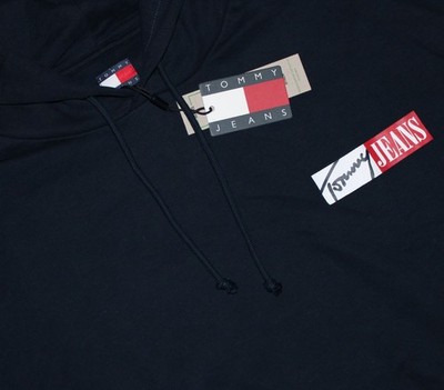 Tommy Hilfiger Dark Night Navy Reg Entry Graphic Hoodie Kapuzenpullover Gr.6XL
