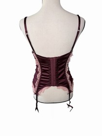 Victoria&rsquo;s Secret Sexy Little Things 2008 Vintage Satin Lace Corset Garter 34B 