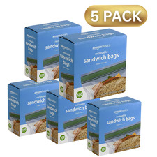 Sandwich Storage Bags,(Previously Solimo),300 Count (Pack of 5)