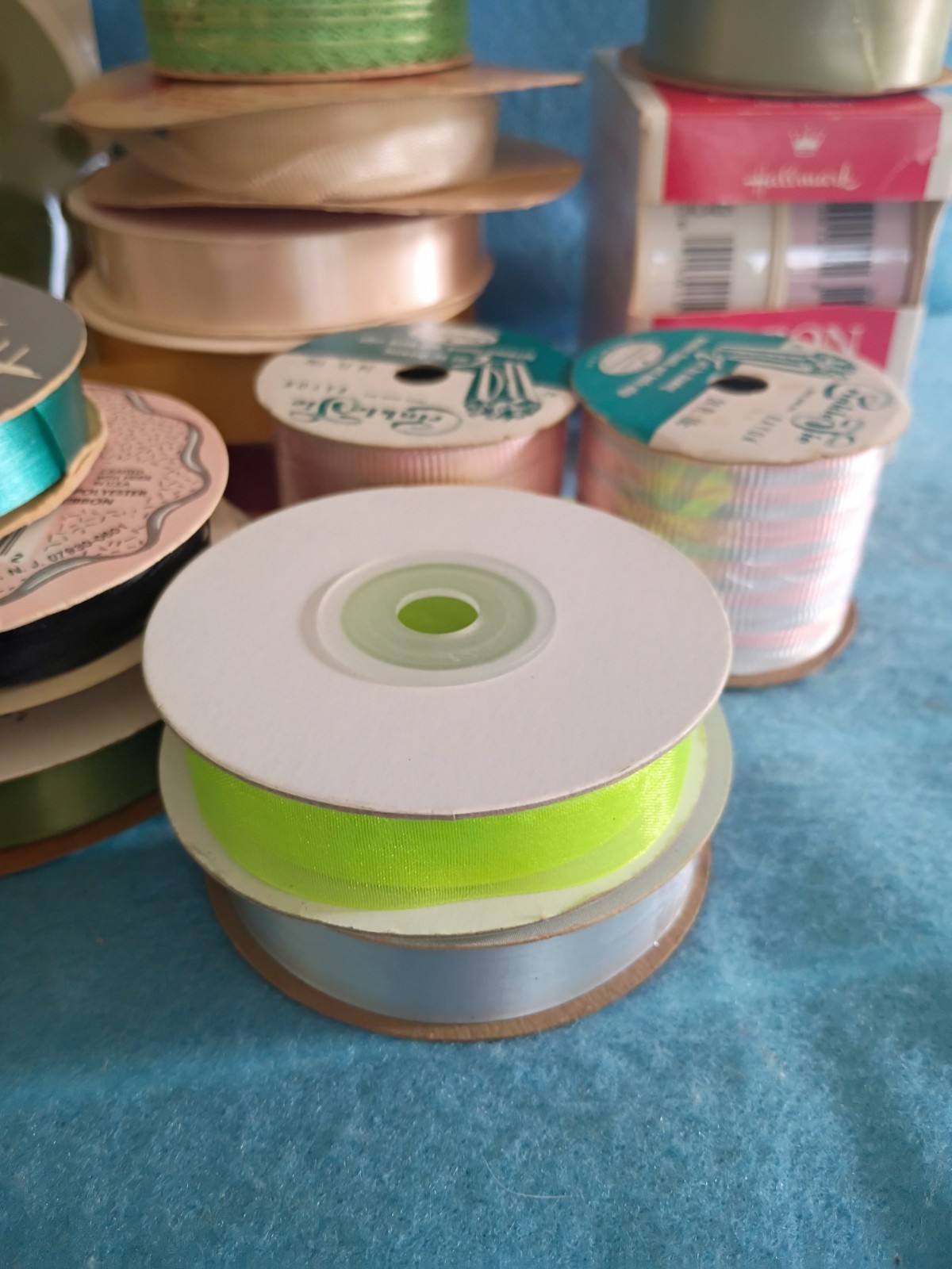 Lot of decorative and curling ribbon, for crafts or gift wrapping Some ...