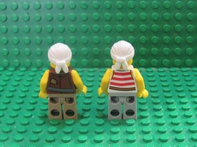 Lot 2 LEGO Pirates 3 Minifigures Old Pirate 70409 70411 CL54