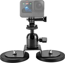 Heavy-Duty Magnetic Camera Mount with 2 Base Metal Car Magnetic Camera Mount wit