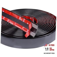 16ft Automotive Trim Molding 125mm Heavy-duty Car Side 16foot Glossy Black