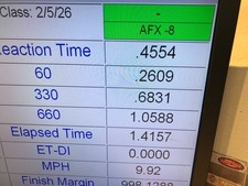 HO slot car AFX 9.9 MPH stock red tip 16-ohm armature magnatraction chassis, -8