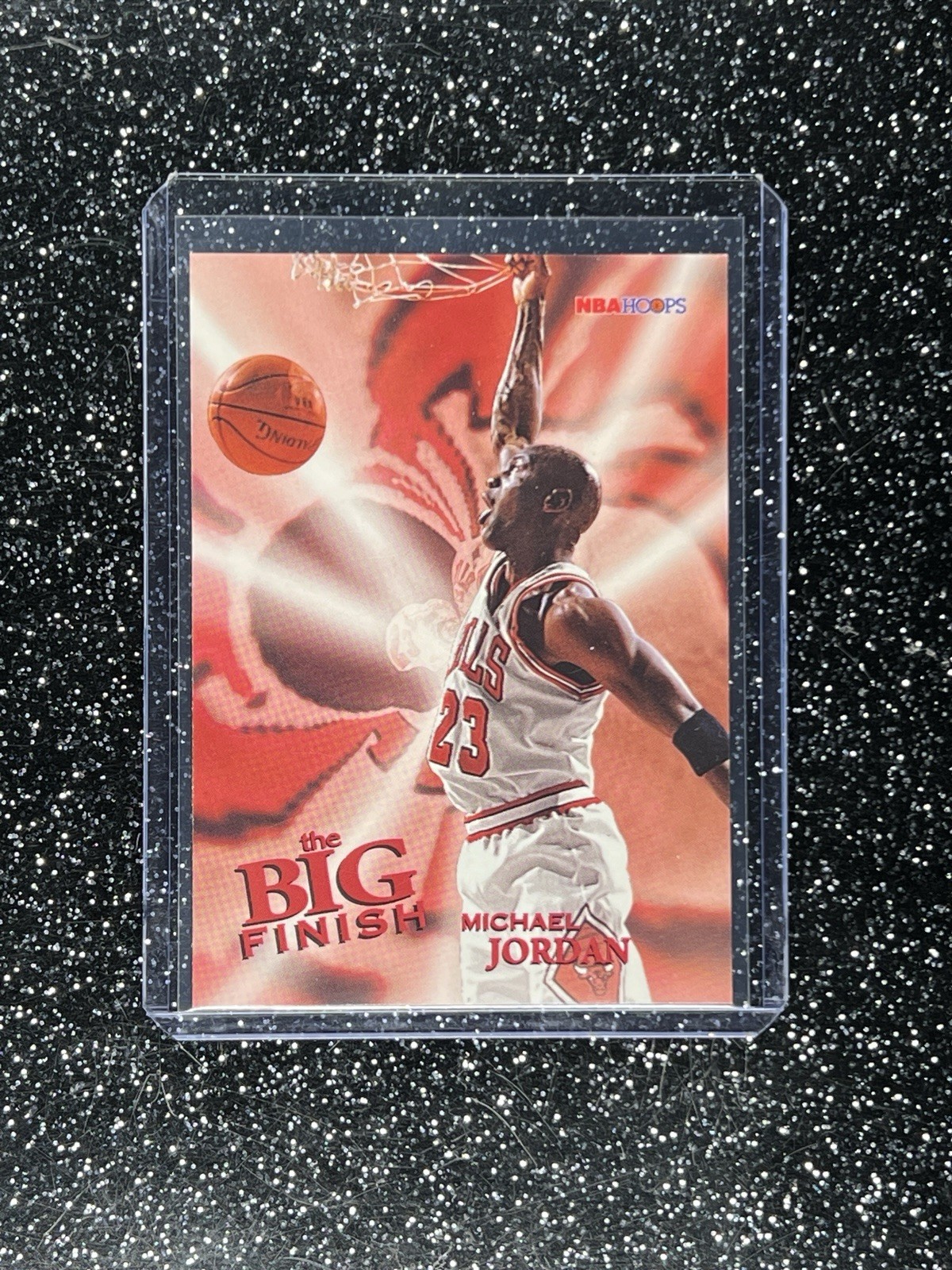 1996-97 NBA HOOPS - THE BIG FINISH MICHAEL JORDAN #176 HOF Bulls