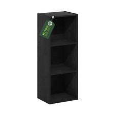 Furinno PASIR Book Shelf, 3-Tier Open Shelves Bookshelf, Bookcase, 9 x 12 x 32,