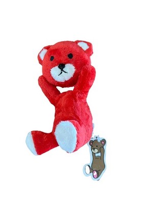 Control Bear Red Furyu Strap Mascot Plush 6  Toy Doll Japan D01