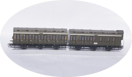 Märklin 4309 - Doppel-Abteilwagen 3. Kl. der DRG  , HO | Condition: Gebraucht