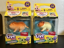 Little Live Pets NEEDEES Splashee Otter + Chipee Hamster. Interactive Pet. *rare