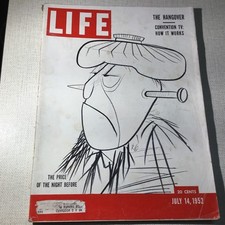 LIFE MAGAZINE.  July 14, 1952.  THE HANGOVER:  CONVENTION TV: HOW IT WORKS  2