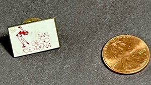 San Diego Ice Arena Lapel Pin Vintage Rare
