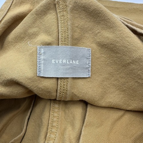Everlane Women's Mustard Yellow The Cotton Canvas Denim Overalls 4/W34/L27 - Picture 10 of 19