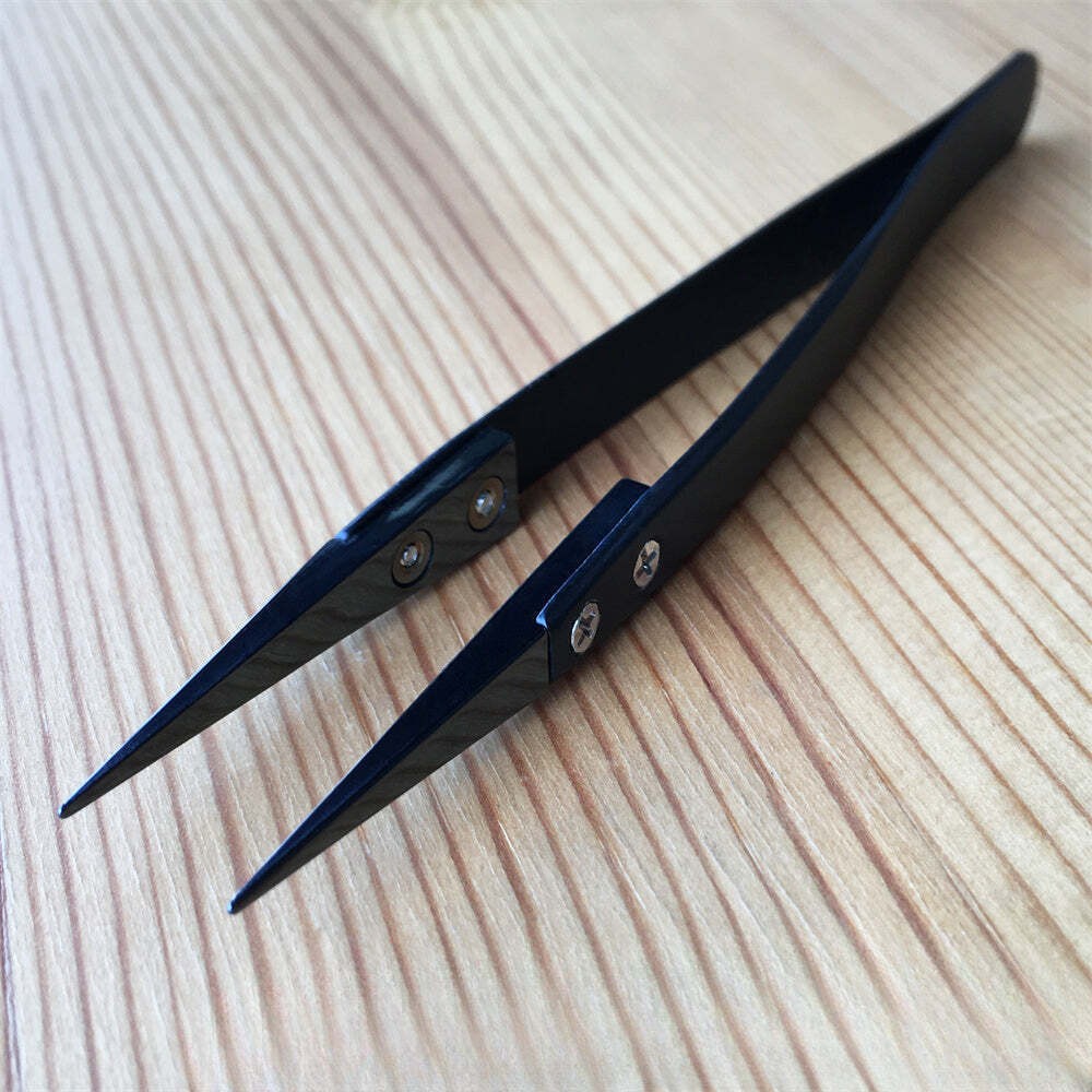 Ceramic/boxwood Anti Static Non-Conductive Antimagnetic Tweezers Watch Repair
