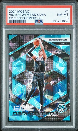 Victor Wembanyama [Ice] #1 2024 Panini Mosaic Epic Performers card