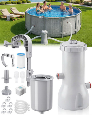 1000 GPH Pool Pumps and Skimmer for above Ground, Floating Pools Surface Skimmer