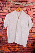 Vintage orig 60er Shirt Hemd grau meliert kurz Kurzarm Rockabilly M L