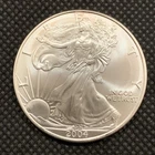 2004 U.S. AMERICAN SILVER EAGLE DOLLAR - 1 OZ. FINE SILVER - GEM BU!