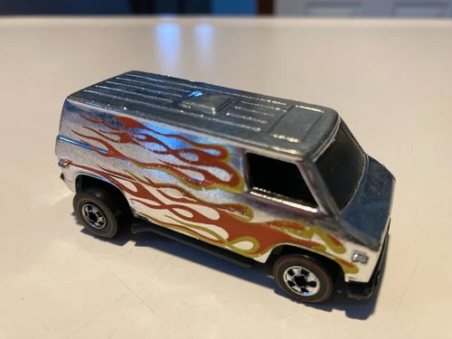 Hot Wheels Redline Van Chrome Flames Red Orange Yellow Rare Chase VHTF