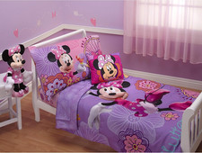 Toddler Bedding Set Cartoon Character 4-Piece Kids Comforter Choose Your Pattern
