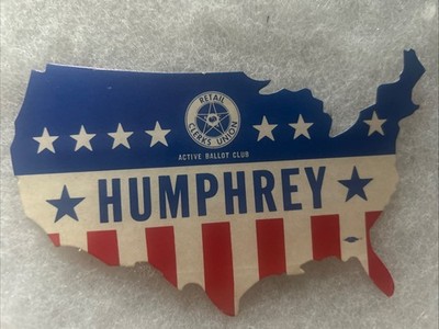 HUMPHREY United States Map sticker  5  x 3 