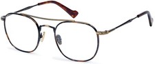 CAPRI OPTICS DICAPRIO DC508 TORTOISE ANTIQUE GOLD EYEGLASSES /FRAME49-21-145