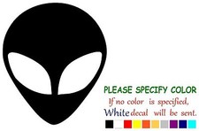 ALIEN GRAY ET Adhesive Vinyl Decal Sticker Car Truck Window Bumper Tablet 10"