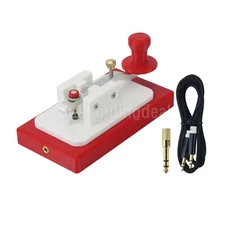 HAM SPACE Red MK-02 Morse Code CW Key 3D-Printed Mini Manual Key High Quality