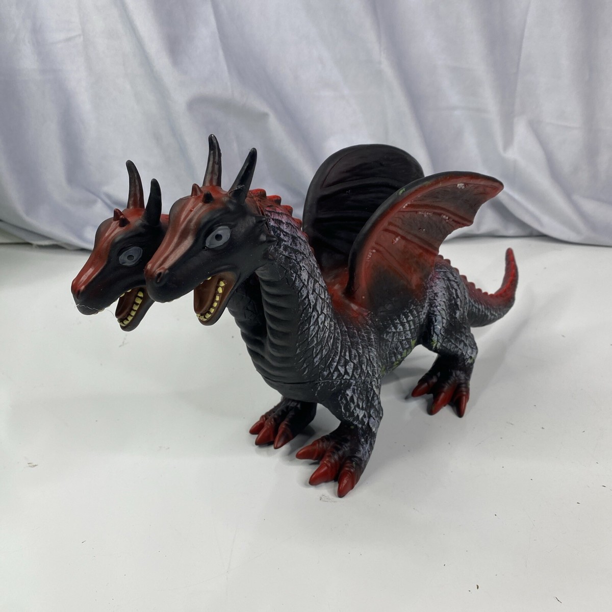 Toys R Us Maidenhead Two Head Headed Dragon Rubber Toy Action