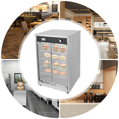 Electric Commercial Hot Box Food Warmer Countertop Heated Holding Cabinet 600W！