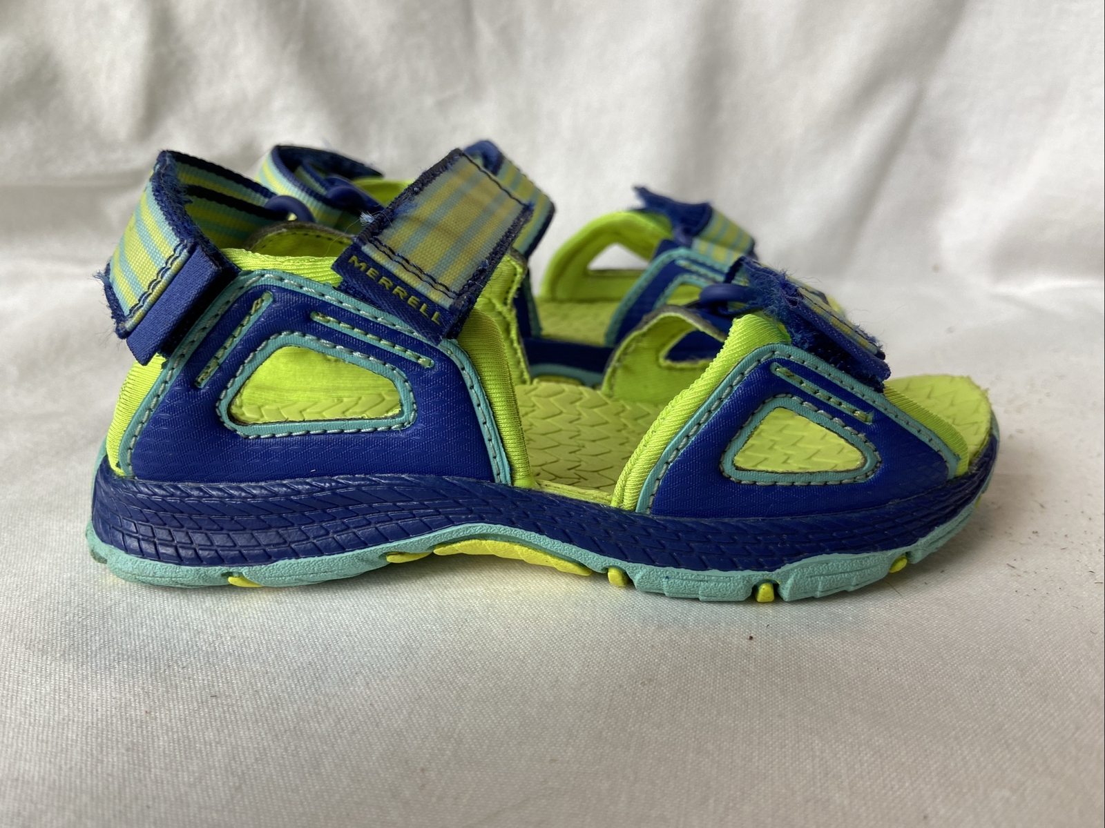 Merrell Hydro Blaze MK160864 sandalo turchese blu verde lime taglia 10