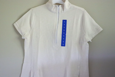 Legendary Outfitters Women's Quarter Zip Knit Dress w/ Pockets Size L Cream  NEW | eBay