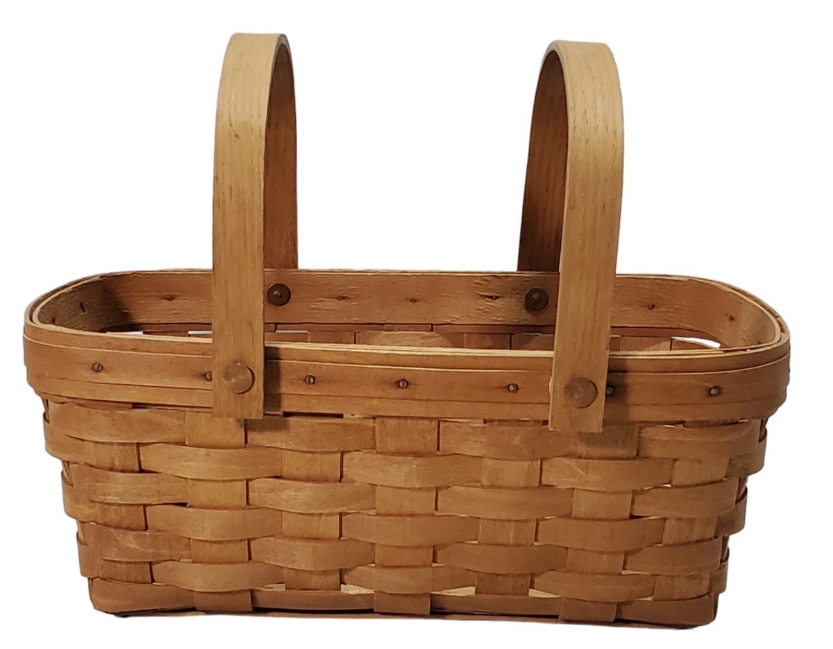 Vintage Longaberger 1988 Medium Chore Woven Basket 13