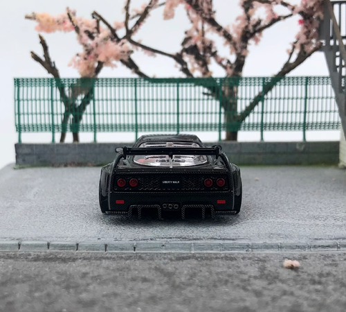 Inno 1:64 Black Carbon F40 LM LBWK Racing Sports Model Diecast Metal ...