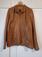 Lederjacke Echtleder Damen Gr. 46 Farbe Cognac Marke Beaver's Top-Zustand