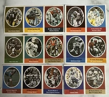 1972 Sunoco Football Stamps Random Lot #2 of 15 Stamps