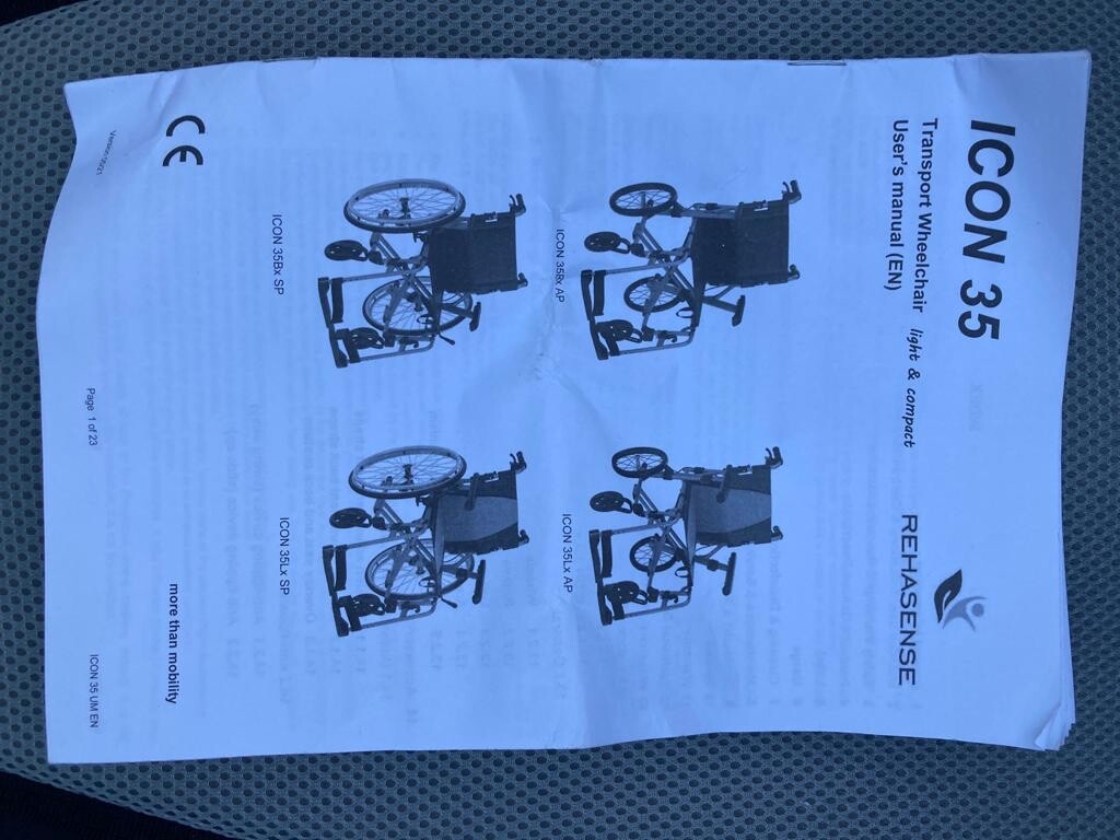 Travel wheelchair, foldable, light & compact eBay