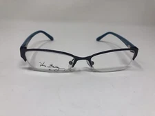 Vera Bradley Eyeglasses Frame 3014 Blue BLU 49-16-135 Half Rim Flex Hinge UF05