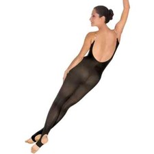 NEW Body Wrappers SZ TALL Black Total Stretch Body Tight A93 Stirrup Foot Cami