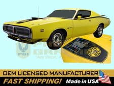 1971 Charger Super Bee Stripes Hood Decal 3 Bees All 11-pieces Complete Kit 1971 Charger Super Bee Stripes Hood Decal 3 Bees All 11-pieces Complete Kit