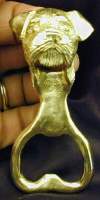 BORDER TERRIER Bottle Opener in Bronze