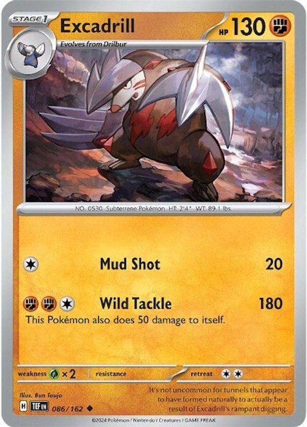 Pokemon Excadrill (86/224) Temporal Forces LP