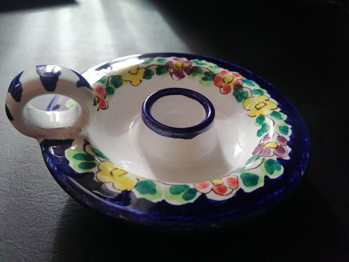 Vintage Ravello Pottery Ceramic Italian Majolika Candle Holder , Shipped from UK - Picture 2 of 3