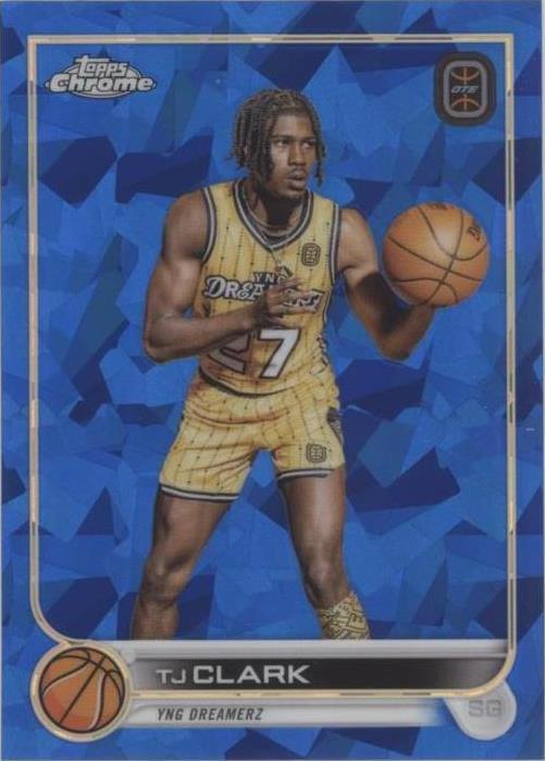 2022-23 Topps Chrome OTE Overtime Elite Sapphire Edition - TJ Clark #90 - 1 of 2
