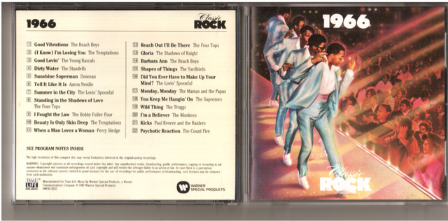 Time Life Classic Rock 1966 22 Track CD 2CLR-02 | eBay
