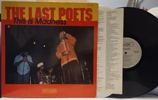LAST POETS This is Madness RARE 1984 CELLULOID LP Poetry Jazz LYRICS INSERT Hear