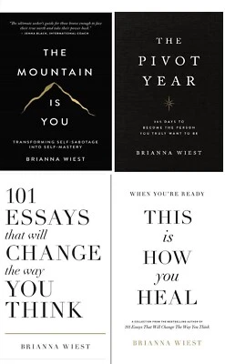 4 Books Set: Mountain is You, 101 Essays, This is How You Heal & The Pivot Year