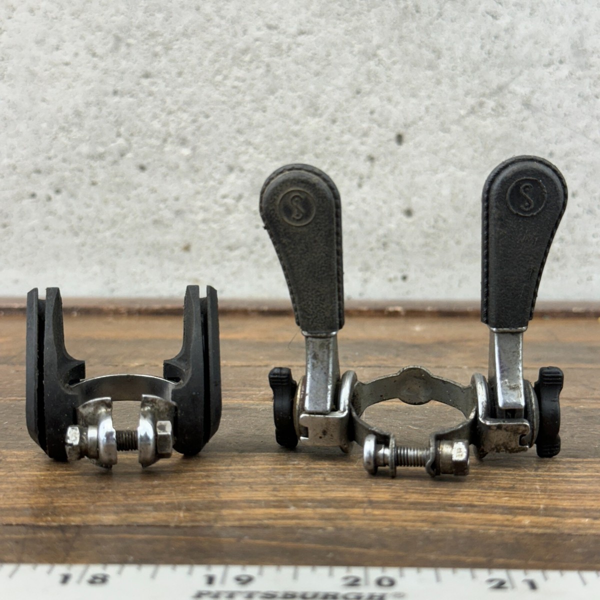 Vintage Simplex Retrofriction Shifters Downtube Clamp On