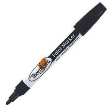 6 Thornton's Oil-Based Paint Marker For Tire Tread Rubbers Medium Point Black